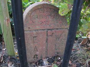 Greenwich Meridian Marker; England; West Sussex; East Grinstead
